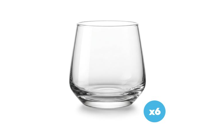 Argon Tableware Tallo Whisky Glasses - 345ml - Pack of 6