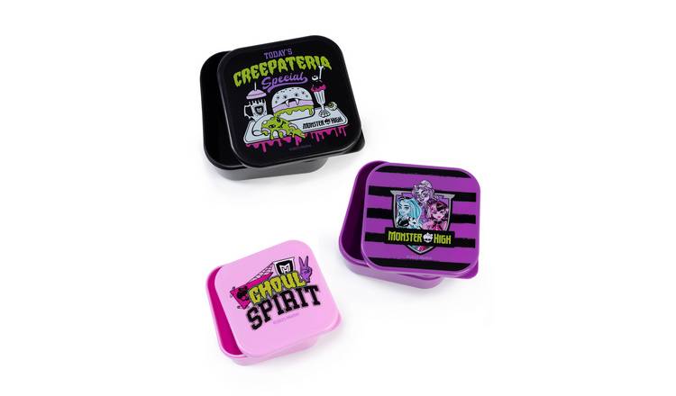 Monster High Adult Womens 3 Piece Snack Pot Set - Multicoloured