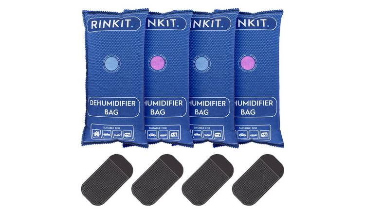 Rinkit Reusable Car Dehumidifier 1kg Bags Pack of 4 - Navy