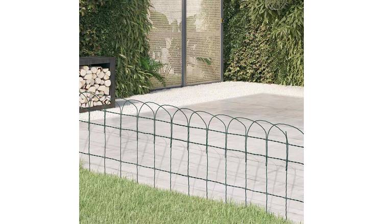 Walplus Garden Border Fence - Green - 10 x 0.4 cm