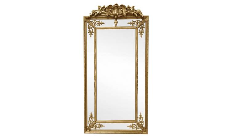 Orsina Deymonte Finish Ornate Full Length Wall Mirror - Gold