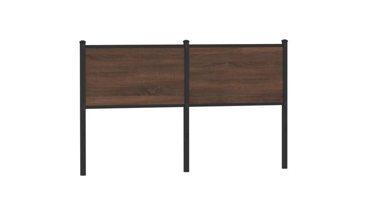 Walplus Wood Steel Replacement Headboard - Chestnut - 156 x 3 x 91.5 cm