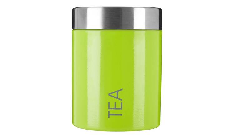 Orsina Liberty Enamel Tea Canister – Lime Green