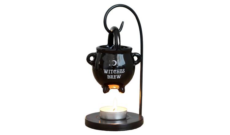 Something Different Witches Brew Cauldron Oil Burner - Black