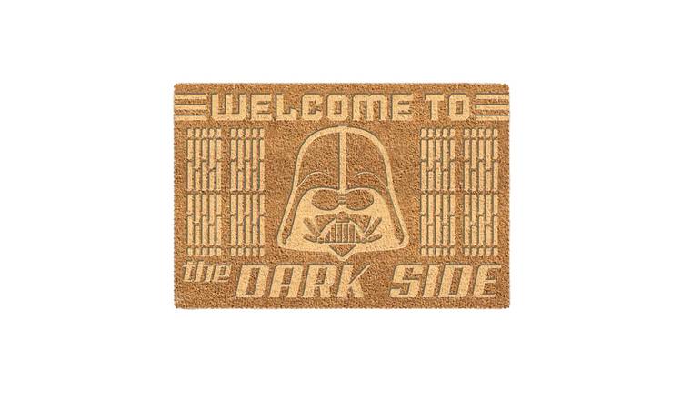 Star Wars Welcome To The Dark Side Coir Embossed Door Mat - Brown