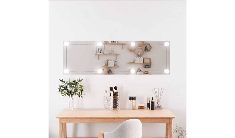 Walplus LED Wall Mirror - Silver - 30 x 100 cm
