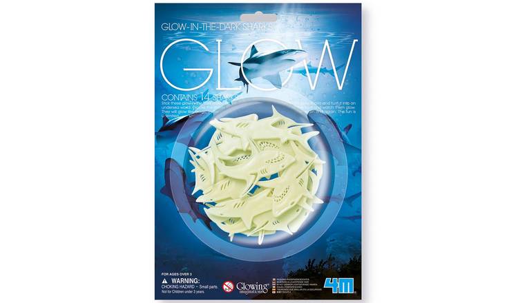 4M Glow-In-The-Dark Sharks - 3 Years +