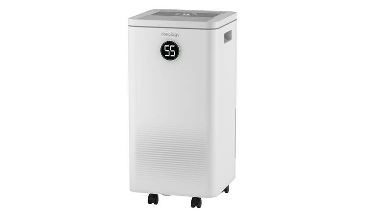Devology 12L/Day Dehumidifier with 2.5L Watertank for Damp & Mould Protection