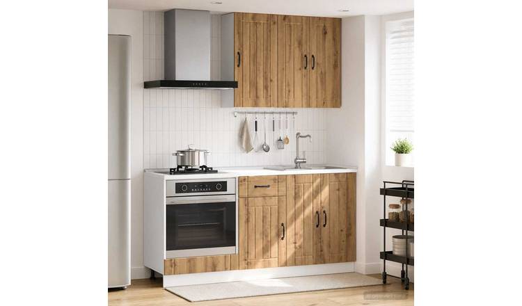 Walplus 5 Piece Engineered Wood Kitchen Unit Set - Artisan Oak