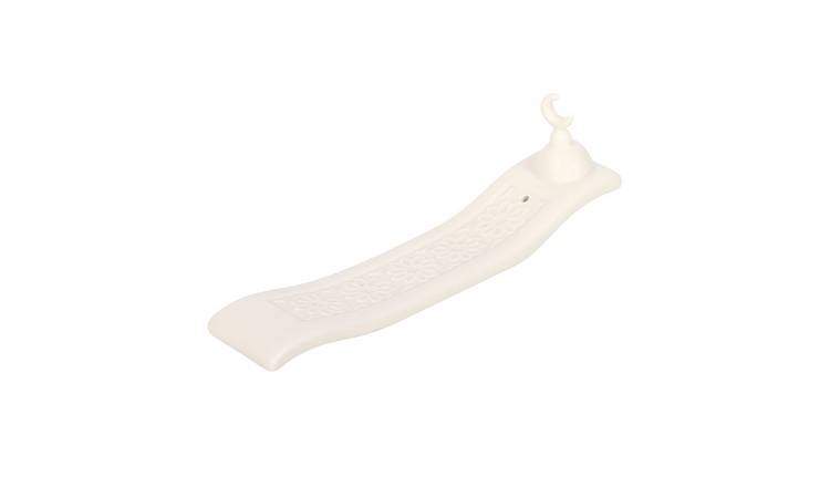 Something Different Geometric Crescent Moon Incense Ash Catcher - White