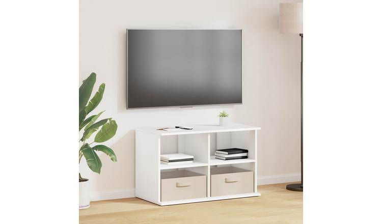 Walplus Drawer TV Stand - White - 79 x 40 x 48 cm