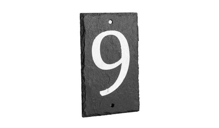Nicola Spring Slate House Sign - Number 9