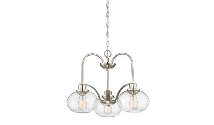 Elstead Trilogy 3 Arm Chandelier - Brushed Nickel