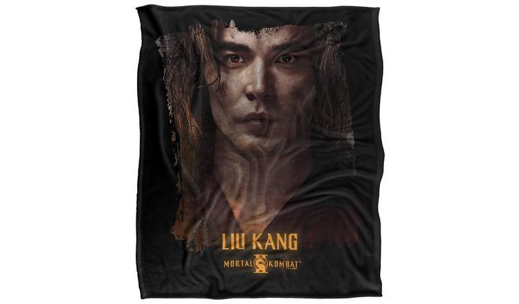 Mortal Kombat Liu Kang Portrait Black Blanket - 152cm x 127cm