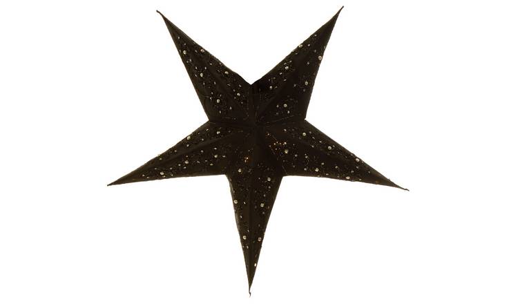Orsina Leela 5 Point Paper Star – Black