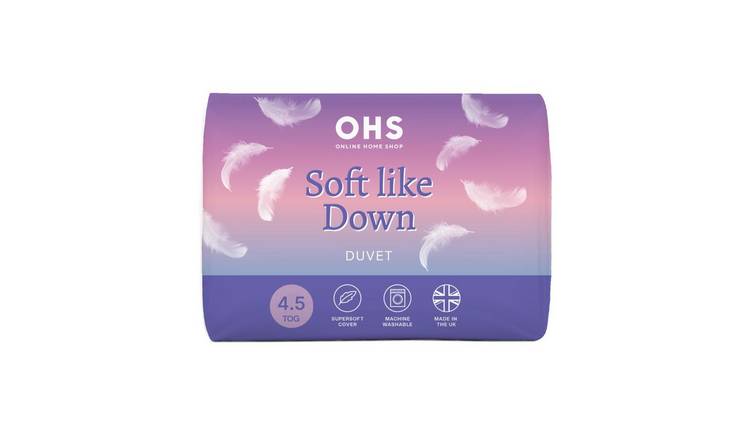 OHS Soft Like Down 4.5 Tog Duvet - Single
