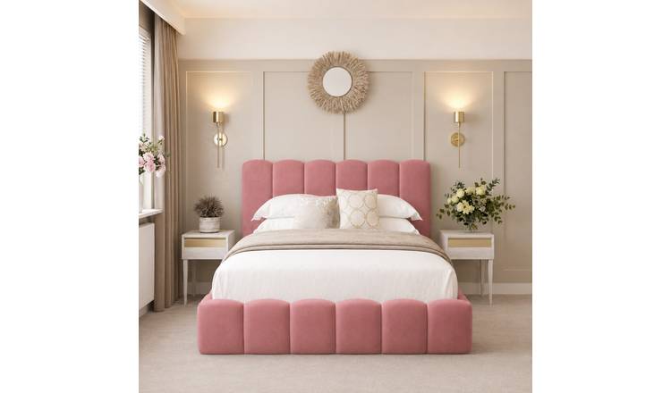 Bed Choices Mayfair Single Ottoman Bed Frame With 54" Headboard - Pink