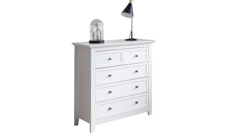 Noa & Nani Karlstad 5 Drawer Chest of Drawers - White
