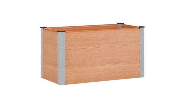 Walplus Raised Garden Bed - Brown - 100 x 50 x 54 cm