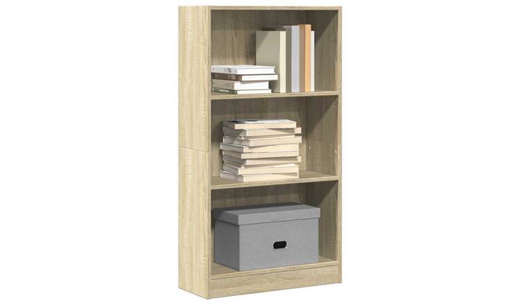 Walplus Engineered Wood Bookcase - Light Oak - 60 x 24 x 109 cm