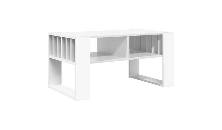 Walplus Engineered Wood Coffee Table - White - 92 x 49.5 x 45 cm