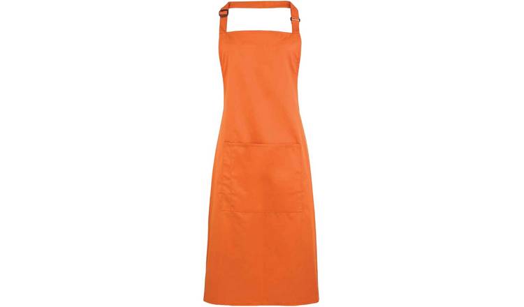 Premier Unisex Adult Colours Pocket Full Apron - Terracotta