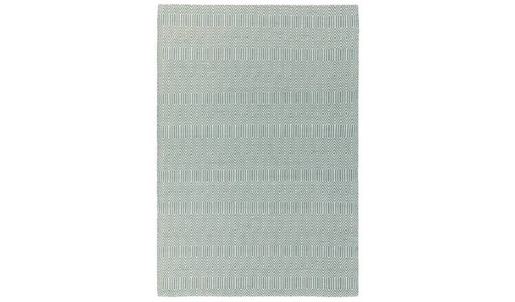 Mega Flooring Blue Handmade Geometric Rug - 160 x 230cm