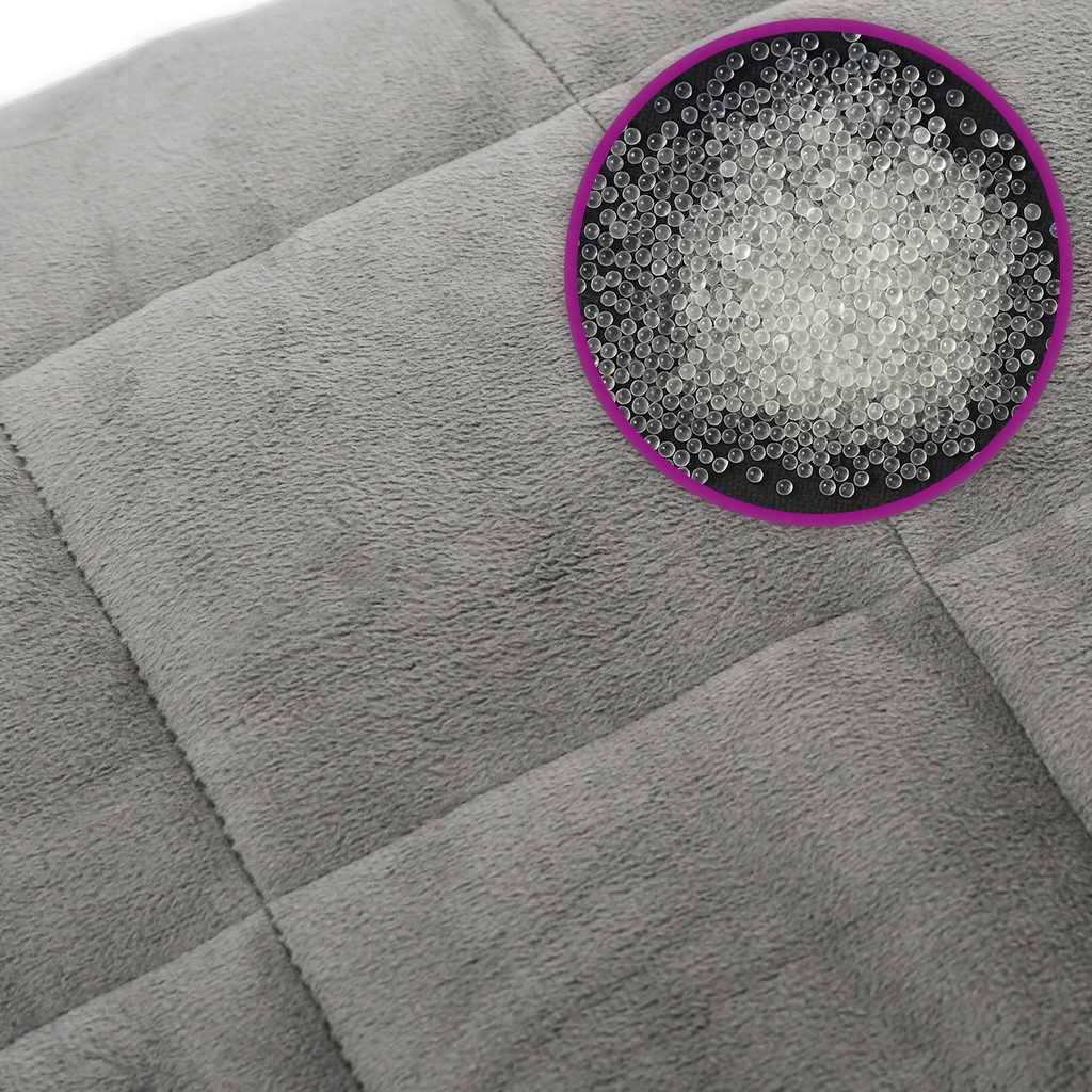 Walplus 15 kg Cotton Weighted Blanket - Grey - 220 x 235 cm - Image 6