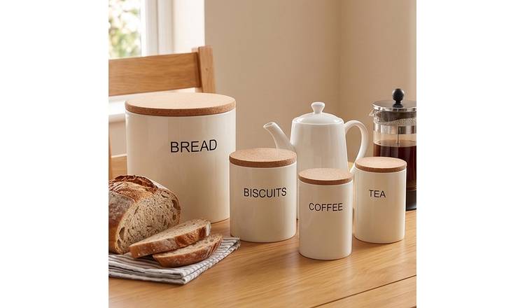 Orsina Easton 5 Piece Kitchen Storage Set – Cream