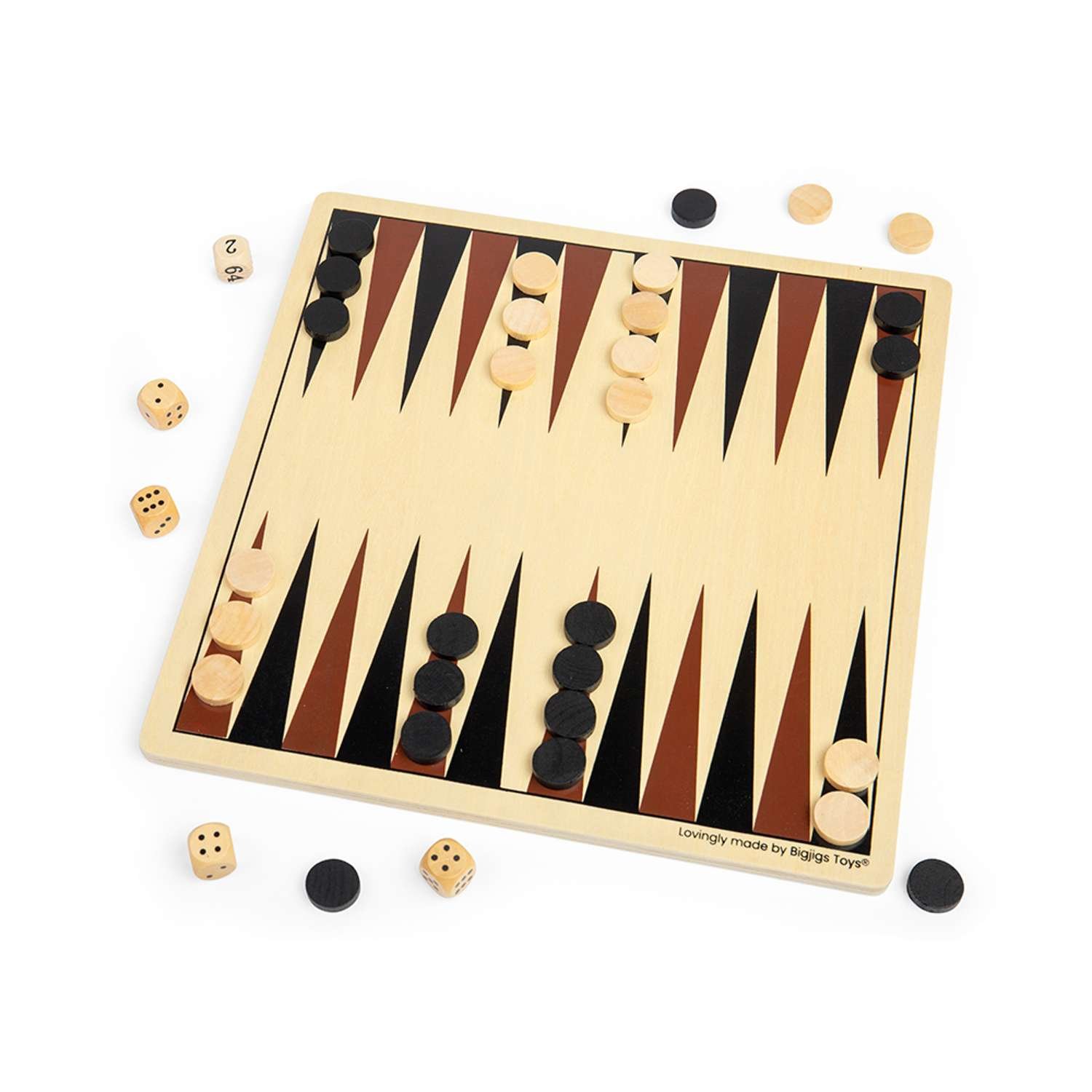 Bigjigs Toys Backgammon 3 Years + - Image 2