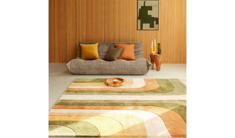 Mega Flooring Green Handmade Abstract Rug - 160 x 230cm