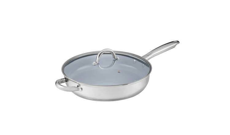 Cooks Professional 30cm Stainless Steel Sauté Pan with Long Handle