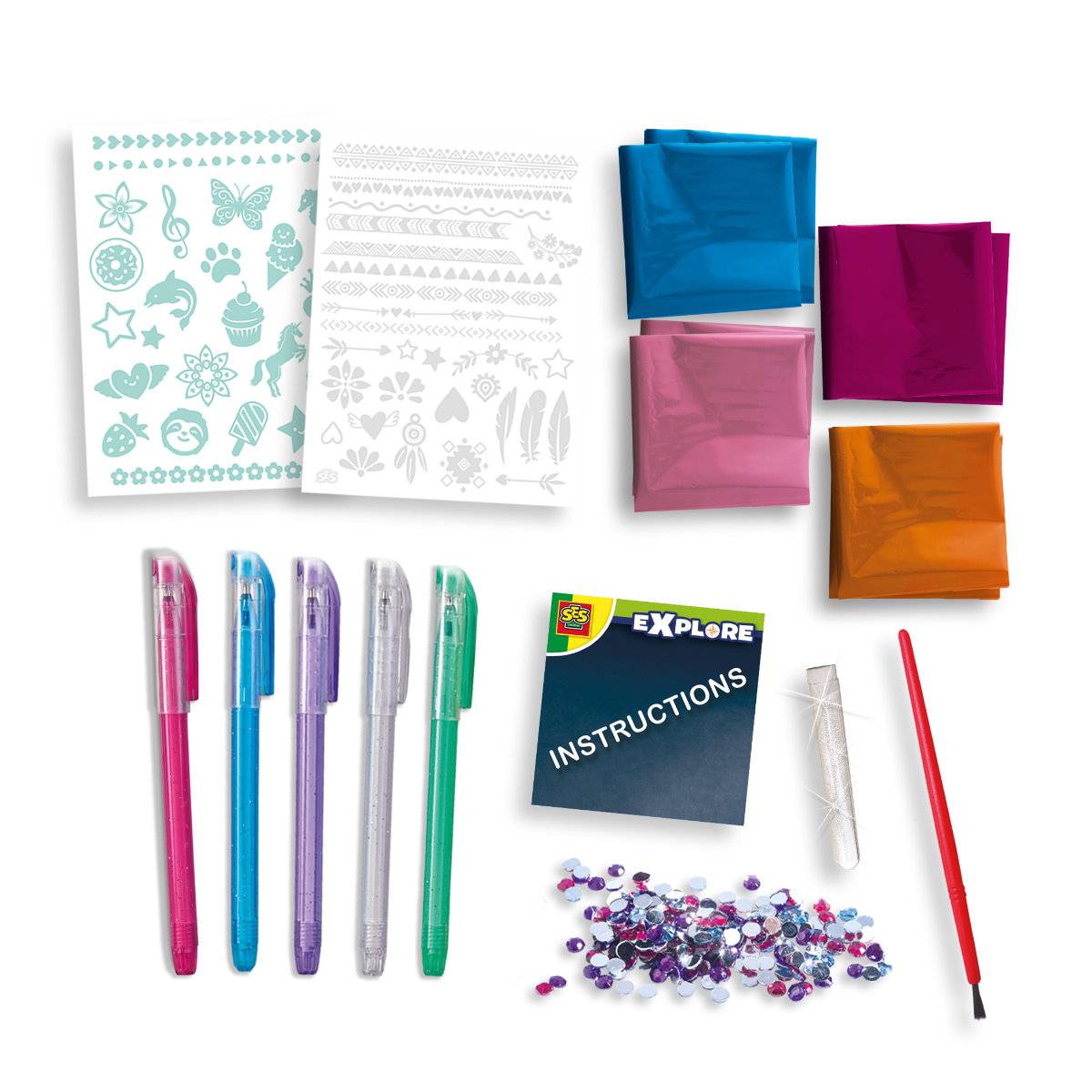 SES Creative Tattoo Studio Lab Temporary Art Activity Set - Image 2