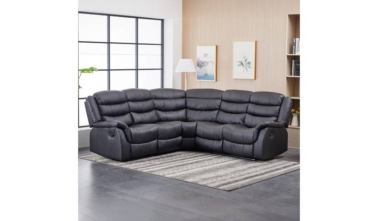 Artemis Home Astoria Reclining Corner Sofa - Black