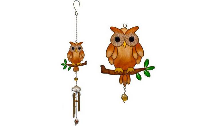 Something Different Brown Owl Wind Chime