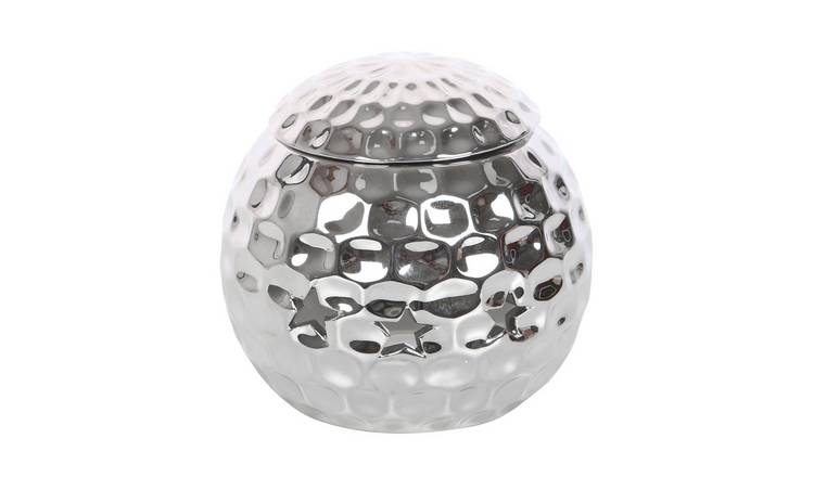 Something Different Disco Ball Oil Burner - Silver