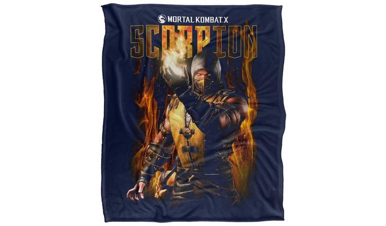 Mortal Kombat Scorpion Soft Touch Blanket - 147cm x 91cm