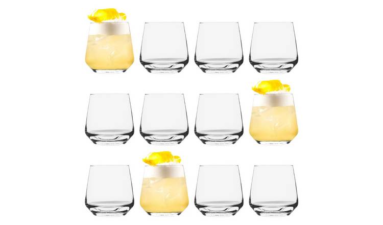 LAV Lal Whiskey Glasses - Clear - Pack of 12