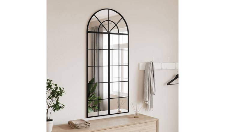 Walplus Iron Wall Mirror - Black - 60 x 130 cm