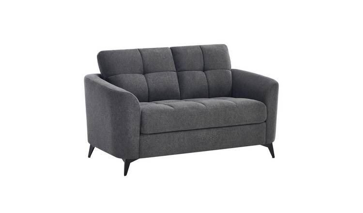Furniture Online Solna Scandi 2 Seater Linen Sofa – Charcoal