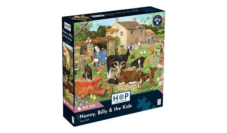 The House of Puzzles Nanny Billy & the Kids BIG 500 Piece Jigsaw Puzzle