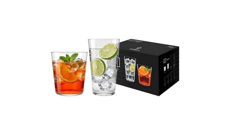 Argon Tableware 12 Piece Hoxton Crystal Tumbler Set