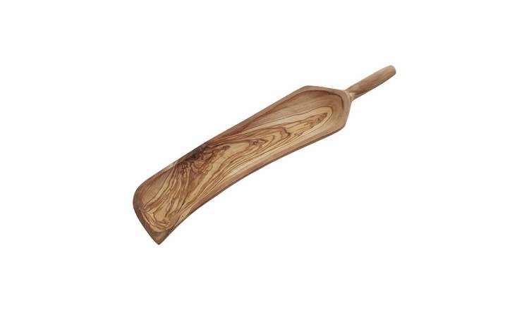 Orsina Kora Olive Wood Curved Paddle Serving Board - Natural