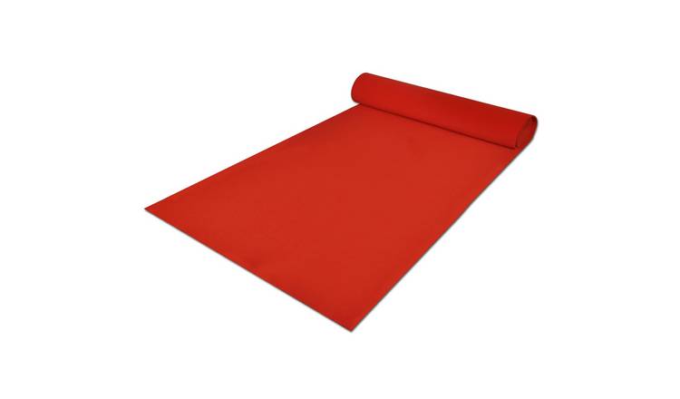 Walplus Polyester Carpet - Red - 500 x 100 cm