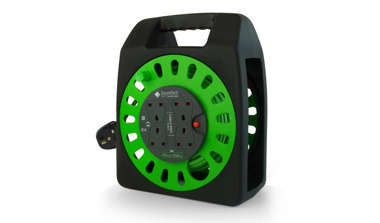 Desiretech 13A 4 Socket Cable Reel Extension Lead - 18 Metre
