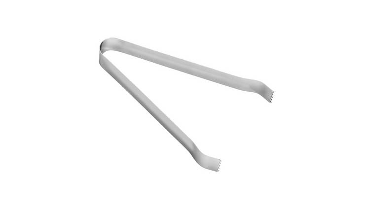 Rink Drink Stainless Steel Ice Tongs - Silver