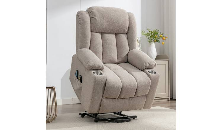 Artemis Home Redding Dual Motor Lift Assist Massage Heat Recliner - Light Brown