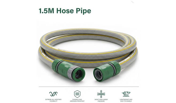 Greenera 1.5m Short Hose Pipe Universal Connection Kit