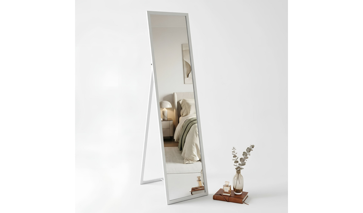 Harbour Housewares Rectangle Full-Length Mirror - White