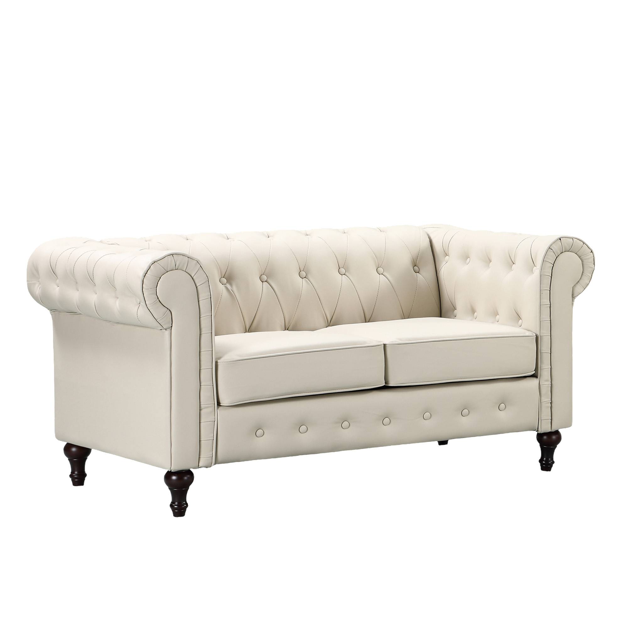 Artemis Home Richland 2 Seat Sofa - Cream - Image 3